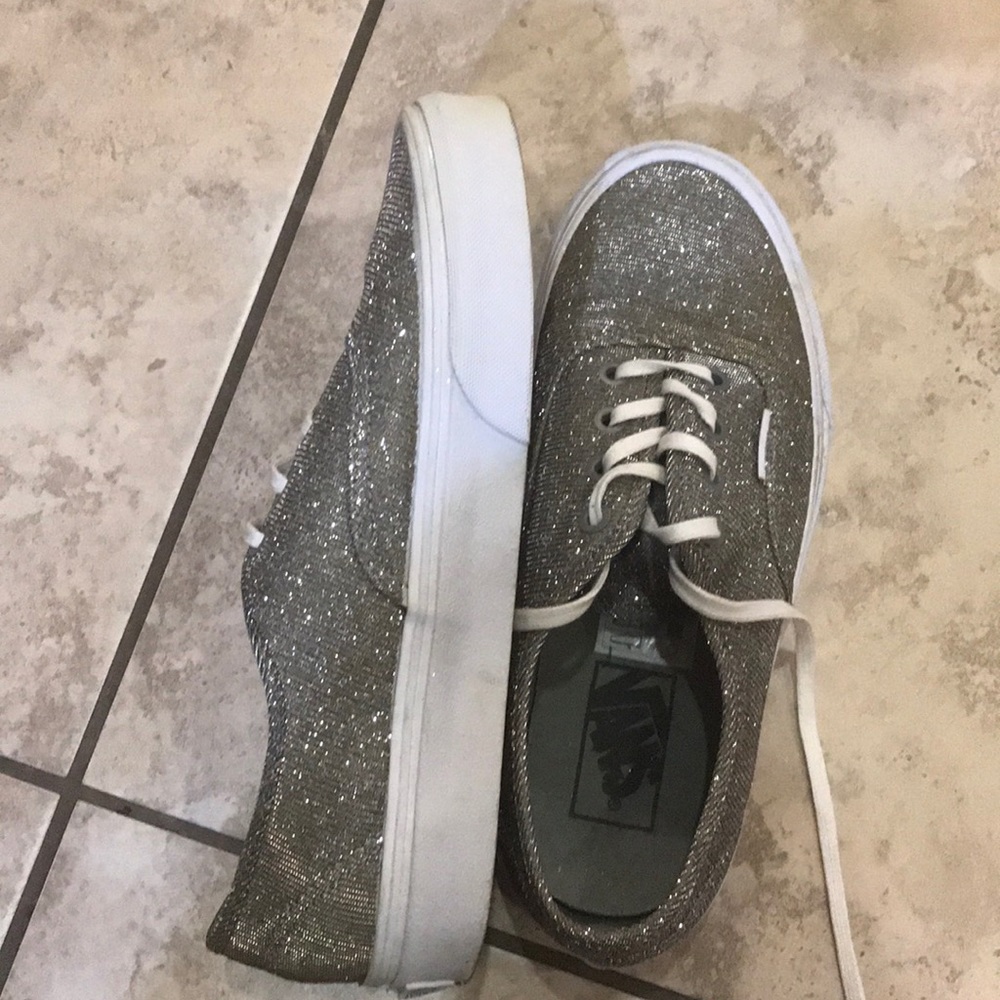 Sparkly grey vans